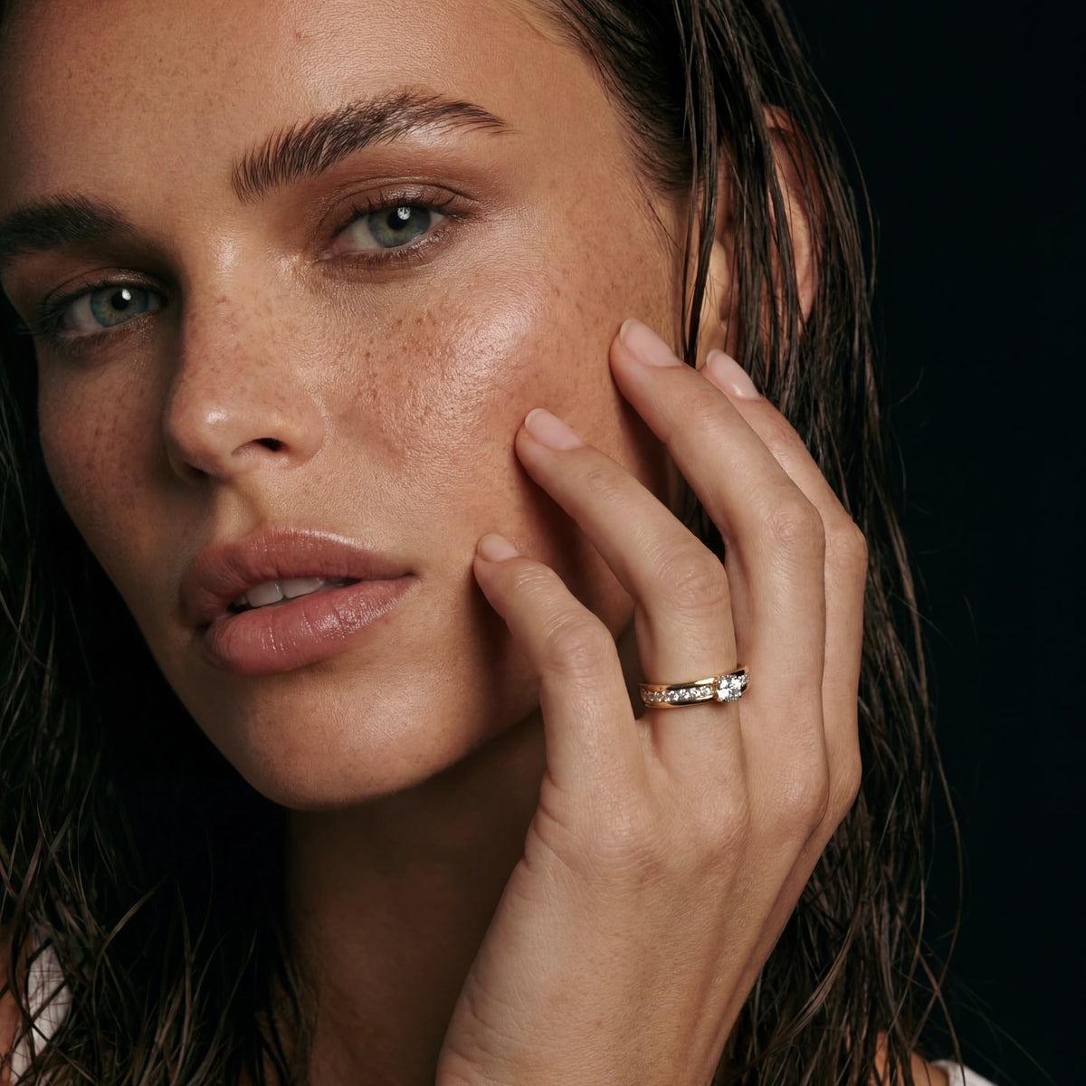Eternal Promise Ring - 14K vergoldeter Edelstahl